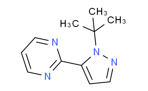 CAS No. 1269293-90-4, 2-(1-(tert-Butyl)-1H-pyrazol-5-yl)pyrimidine
