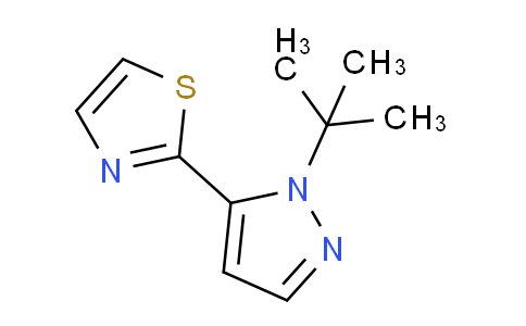 CAS No. 1269291-71-5, 2-(1-(tert-Butyl)-1H-pyrazol-5-yl)thiazole