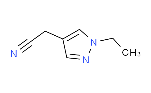 CAS No. 1238437-27-8, 2-(1-Ethyl-1H-pyrazol-4-yl)acetonitrile