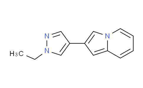 CAS No. 1171157-11-1, 2-(1-Ethyl-1H-pyrazol-4-yl)indolizine