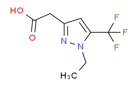 CAS No. 1260658-99-8, 2-(1-Ethyl-5-(trifluoromethyl)-1H-pyrazol-3-yl)acetic acid