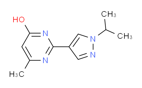 CAS No. 1365942-38-6, 2-(1-Isopropyl-1H-pyrazol-4-yl)-6-methylpyrimidin-4-ol