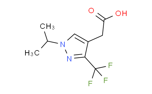 CAS No. 1402445-82-2, 2-(1-Isopropyl-3-(trifluoromethyl)-1H-pyrazol-4-yl)acetic acid