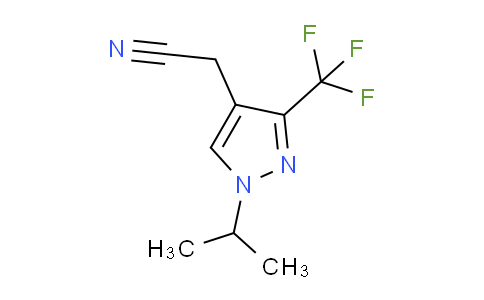 CAS No. 1402445-78-6, 2-(1-Isopropyl-3-(trifluoromethyl)-1H-pyrazol-4-yl)acetonitrile