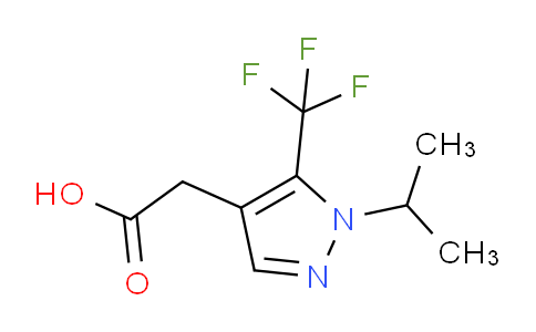 CAS No. 1402446-30-3, 2-(1-Isopropyl-5-(trifluoromethyl)-1H-pyrazol-4-yl)acetic acid