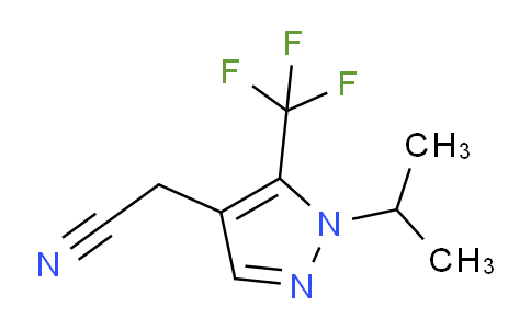 CAS No. 1402446-28-9, 2-(1-Isopropyl-5-(trifluoromethyl)-1H-pyrazol-4-yl)acetonitrile