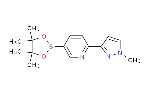 CAS No. 1319258-04-2, 2-(1-Methyl-1H-pyrazol-3-yl)-5-(4,4,5,5-tetramethyl-1,3,2-dioxaborolan-2-yl)pyridine