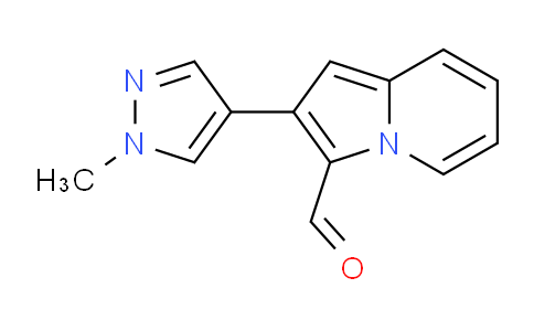 CAS No. 1174833-16-9, 2-(1-Methyl-1H-pyrazol-4-yl)indolizine-3-carbaldehyde