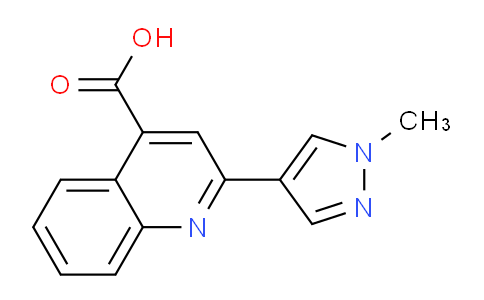 CAS No. 957035-25-5, 2-(1-Methyl-1H-pyrazol-4-yl)quinoline-4-carboxylic acid