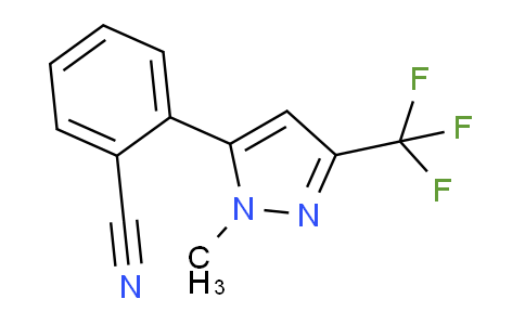 CAS No. 910037-17-1, 2-(1-Methyl-3-(trifluoromethyl)-1H-pyrazol-5-yl)benzonitrile
