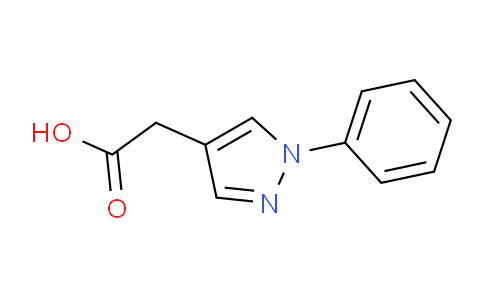 CAS No. 35715-77-6, 2-(1-Phenyl-1H-pyrazol-4-yl)acetic acid
