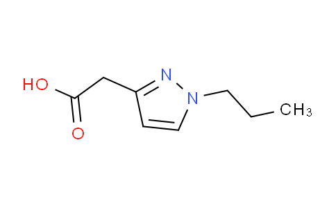 CAS No. 1782829-26-8, 2-(1-Propyl-1H-pyrazol-3-yl)acetic acid