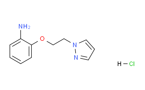 CAS No. 1185175-77-2, 2-(2-(1H-Pyrazol-1-yl)ethoxy)aniline hydrochloride