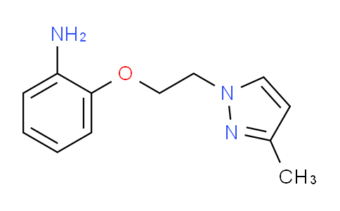 CAS No. 1296225-30-3, 2-(2-(3-Methyl-1H-pyrazol-1-yl)ethoxy)aniline