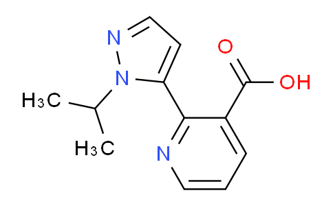 CAS No. 1437795-13-5, 2-(2-Isopropylpyrazol-3-yl)pyridine-3-carboxylic acid