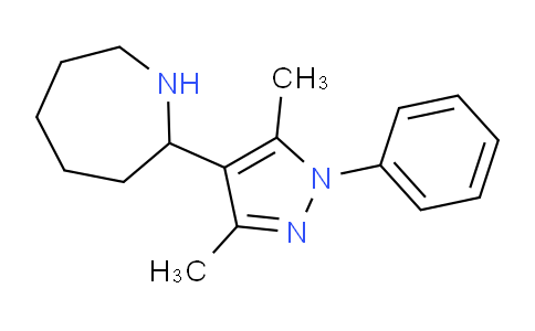 CAS No. 1713602-44-8, 2-(3,5-Dimethyl-1-phenyl-1H-pyrazol-4-yl)azepane