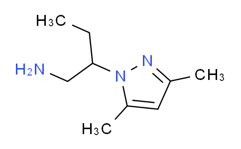 CAS No. 1172077-56-3, 2-(3,5-Dimethyl-1H-pyrazol-1-yl)butan-1-amine