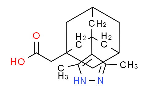 CAS No. 512809-80-2, 2-(3-(3,5-Dimethyl-1H-pyrazol-4-yl)adamantan-1-yl)acetic acid