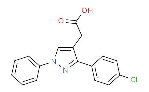 CAS No. 53808-88-1, 2-(3-(4-Chlorophenyl)-1-phenyl-1H-pyrazol-4-yl)acetic acid