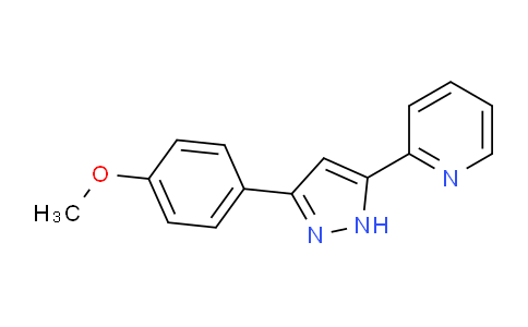CAS No. 1449278-90-3, 2-(3-(4-Methoxyphenyl)-1H-pyrazol-5-yl)pyridine