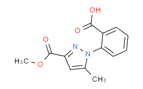 CAS No. 1246738-24-8, 2-(3-(Methoxycarbonyl)-5-methyl-1H-pyrazol-1-yl)benzoic acid