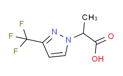 CAS No. 1006328-54-6, 2-(3-(Trifluoromethyl)-1H-pyrazol-1-yl)propanoic acid