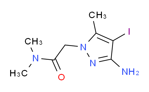CAS No. 1354704-39-4, 2-(3-Amino-4-iodo-5-methyl-1H-pyrazol-1-yl)-N,N-dimethylacetamide