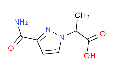 CAS No. 1006484-42-9, 2-(3-Carbamoyl-1H-pyrazol-1-yl)propanoic acid