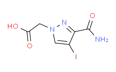 CAS No. 1354706-04-9, 2-(3-Carbamoyl-4-iodo-1H-pyrazol-1-yl)acetic acid