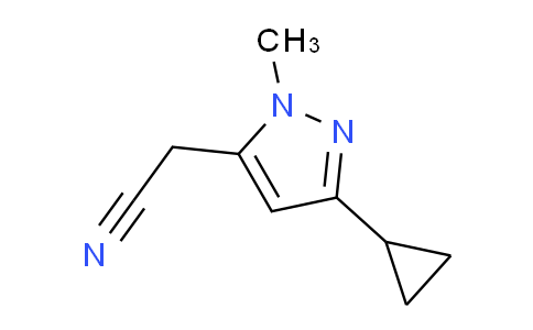 CAS No. 1260659-22-0, 2-(3-Cyclopropyl-1-methyl-1H-pyrazol-5-yl)acetonitrile