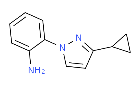 CAS No. 1006959-10-9, 2-(3-Cyclopropyl-1H-pyrazol-1-yl)aniline
