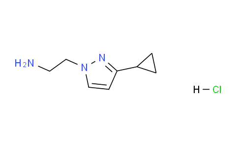 CAS No. 1197227-04-5, 2-(3-Cyclopropyl-1H-pyrazol-1-yl)ethanamine hydrochloride