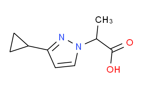 CAS No. 1006446-48-5, 2-(3-Cyclopropyl-1H-pyrazol-1-yl)propanoic acid