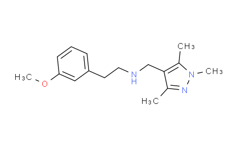 CAS No. 1170929-46-0, 2-(3-Methoxyphenyl)-N-((1,3,5-trimethyl-1H-pyrazol-4-yl)methyl)ethanamine