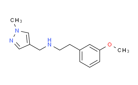 CAS No. 1172779-11-1, 2-(3-Methoxyphenyl)-N-((1-methyl-1H-pyrazol-4-yl)methyl)ethanamine