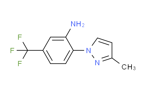 CAS No. 923945-89-5, 2-(3-Methyl-1H-pyrazol-1-yl)-5-(trifluoromethyl)aniline