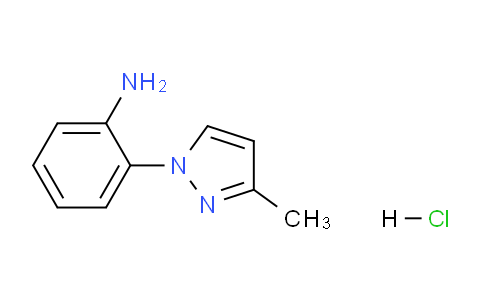 CAS No. 1365988-08-4, 2-(3-Methyl-1H-pyrazol-1-yl)aniline hydrochloride