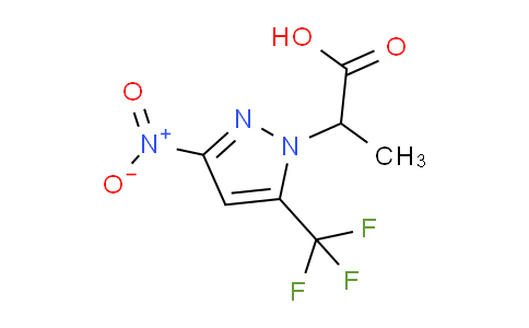 CAS No. 1174835-47-2, 2-(3-Nitro-5-(trifluoromethyl)-1H-pyrazol-1-yl)propanoic acid