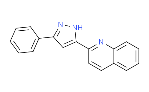 CAS No. 1632164-72-7, 2-(3-Phenyl-1H-pyrazol-5-yl)quinoline