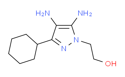 CAS No. 1707375-43-6, 2-(4,5-Diamino-3-cyclohexyl-1H-pyrazol-1-yl)ethanol