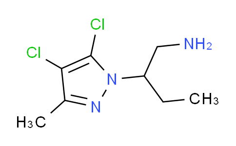 CAS No. 1177292-42-0, 2-(4,5-Dichloro-3-methyl-1H-pyrazol-1-yl)butan-1-amine