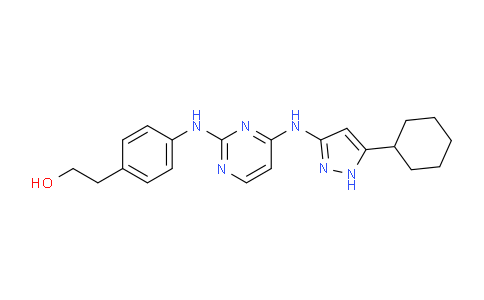 CAS No. 1216665-57-4, 2-(4-((4-((5-Cyclohexyl-1H-pyrazol-3-yl)amino)pyrimidin-2-yl)amino)phenyl)ethanol