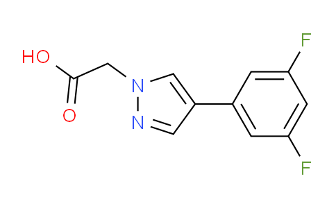 CAS No. 1394022-37-7, 2-(4-(3,5-Difluorophenyl)-1H-pyrazol-1-yl)acetic acid