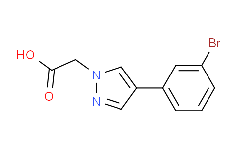 CAS No. 1268107-31-8, 2-(4-(3-Bromophenyl)-1H-pyrazol-1-yl)acetic acid