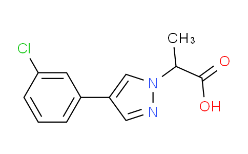 CAS No. 1394021-94-3, 2-(4-(3-Chlorophenyl)-1H-pyrazol-1-yl)propanoic acid