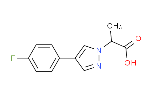 CAS No. 1394022-53-7, 2-(4-(4-Fluorophenyl)-1H-pyrazol-1-yl)propanoic acid