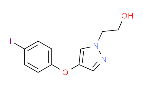 CAS No. 1707734-83-5, 2-(4-(4-Iodophenoxy)-1H-pyrazol-1-yl)ethanol