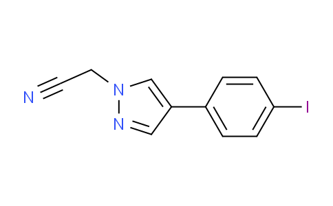 CAS No. 1394023-17-6, 2-(4-(4-Iodophenyl)-1H-pyrazol-1-yl)acetonitrile