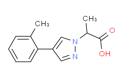 CAS No. 1399661-84-7, 2-(4-(o-Tolyl)-1H-pyrazol-1-yl)propanoic acid