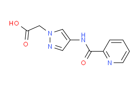CAS No. 1183357-77-8, 2-(4-(Picolinamido)-1H-pyrazol-1-yl)acetic acid